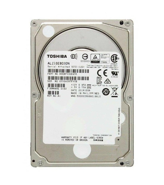 Жесткий диск Toshiba 300Gb SAS2.5' 10500RPM 128MB AL15SEB030N