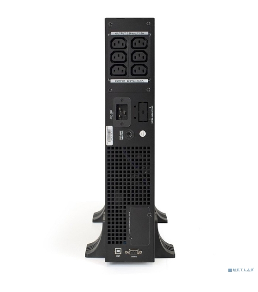 Источник бесперебойного питания On-line ExeGate EP285648RUS PowerExpert ULS-3000.LCD.AVR.C13.USB.RS232.SNMP.2U 3000VA/3000W, On-Line, PF=1, LCD, 6*IEC-C13, RS232, USB, SNMP-slot, Rackmount 2U/Tower, черный
