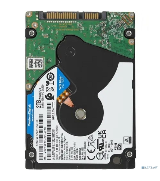 Жесткий диск Western DigitalBlue WD20SPZX 2ТБ 2,5' 5400RPM 128MB (SATA-III) Mobile