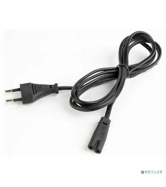 Кабель питания Cablexpert для ноутбуков, аудио/видео техники 1,8м, VDE, 2-pin, черный, пакет' (PC-184-VDE-1.8М)
