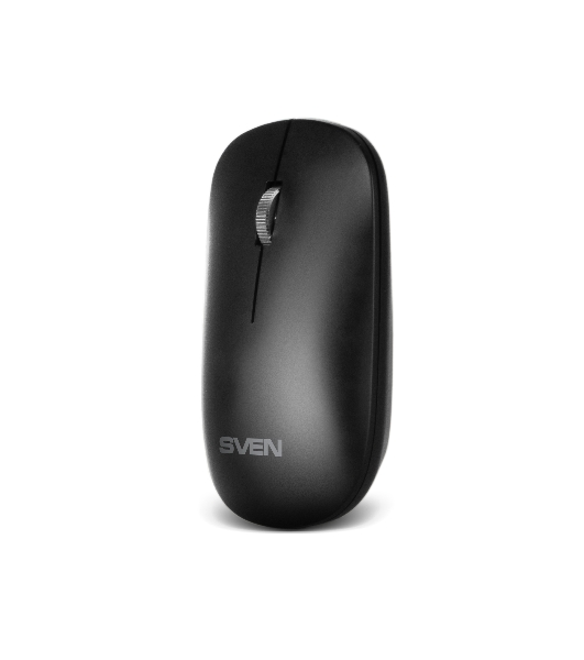 Комплект беспроводной SVEN ножничная клавиатура + мышь KB-C2550W черный (109 кл.,12Fn, 1000DPI, 2+1 кл.)