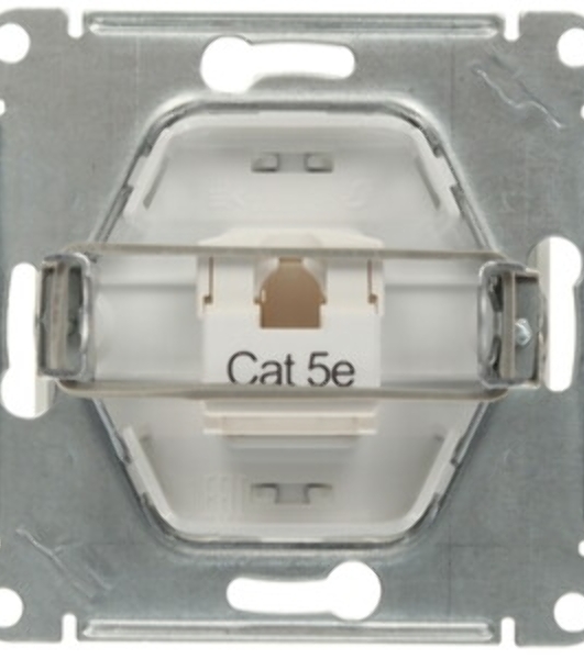 Механизм розетки SCHNEIDER ELECTRIC GSL000181K Glossaкомп. 1-м rj45 белый