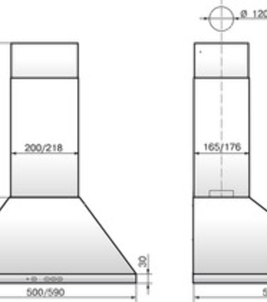 Вытяжка каминная Elikor Вента 50П-430-К3Д топленое молоко, 50 см, 430 куб. м/ч, 54 дБ