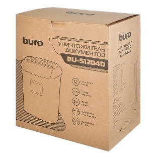 Шредер Buro Office BU-S1204D (секр.P-4)/фрагменты/12лист./21лтр./пл.карты/CD