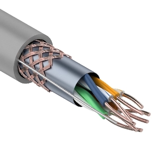 Кабель витая пара Rexant SFTP 4PR 24AWG, cat.5e, бухта 305 м