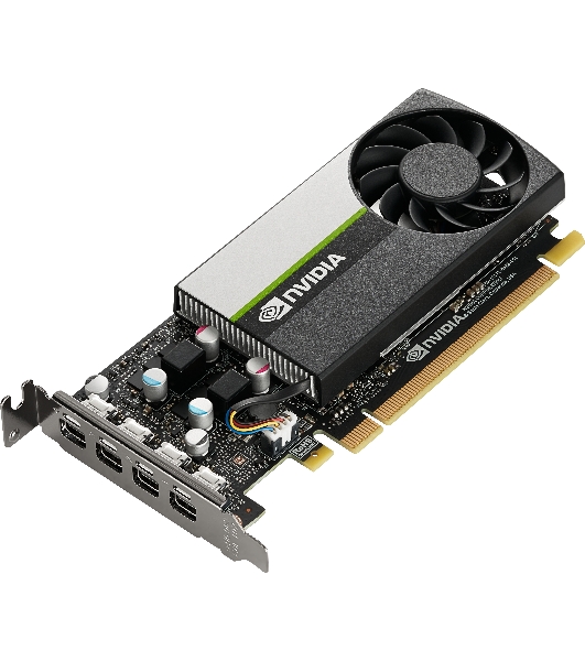 Видеокарта PNY GPU NVIDIA VCNT1000-8Gb-SB PCI-Express 3.0 x16, LP8 Gb GDDR6 128-bit, 4x Mini DP 1.4, 1x LP bracket.