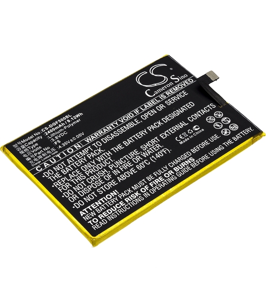 Аккумулятор CameronSino CS-DGF500SL Y200 для DOOGEE F5 3.8V, 2400mAh, 9.12Wh