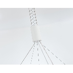 Подвесной светодиодный светильник Ambrella light FL5884/2 WH белый 45W 3000K/4200K/6400K D600/400*1200 (без ПДУ), фото9