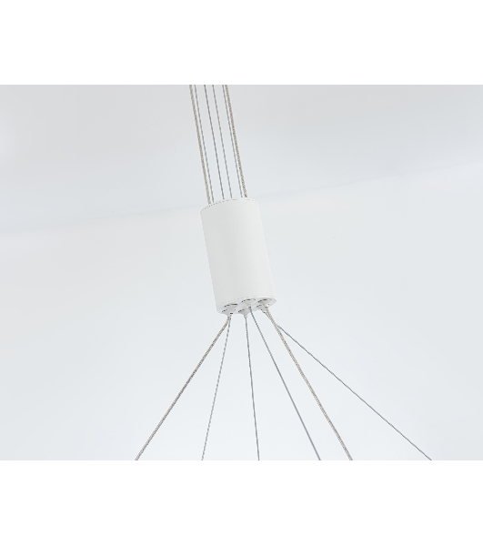 Подвесной светодиодный светильник Ambrella light FL5884/2 WH белый 45W 3000K/4200K/6400K D600/400*1200 (без ПДУ)