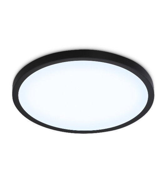 Светильник светодиодный ультратонкий Ambrella light FZ1957 BK черный IP54 26W 5000K D370*15 (Без ПДУ)