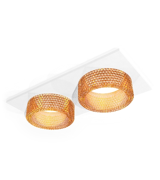 Комплект встраиваемого светильника Ambrella light XC6525044 SWH/CF белый песок/кофе MR16 GU5.3 (C6525, N6154)