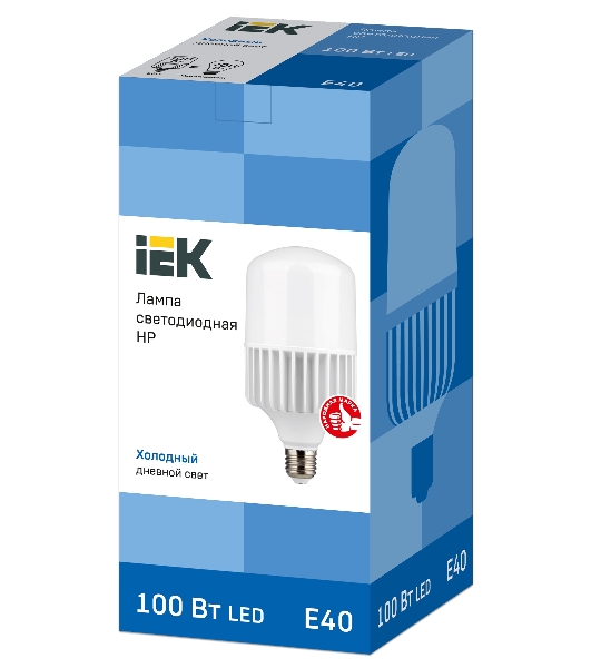 Лампа светодиодная IEK LLE-HP-100-230-65-E40 HP 100Вт 230В 6500К E40