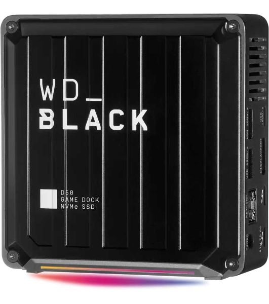 Накопитель SSD WD Thdb3 1Tb WDBA3U0010BBK-EESN D50 Game Dock 1.8' черный USB 3.1 type C