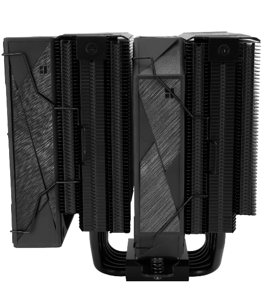Кулер для процессора Thermalright Royal Pretor 130 черный (4-pin PWM, 158мм, Ni/Cu, 6x6мм, 1x120+1x130мм, 80.45CFM/81.88CFM, 29.4dBA/28.3dBA, 2150PM/1750RPM, S: 1200, 1700, 1851, 2011, 2066, 115X, AM4, AM5, black)