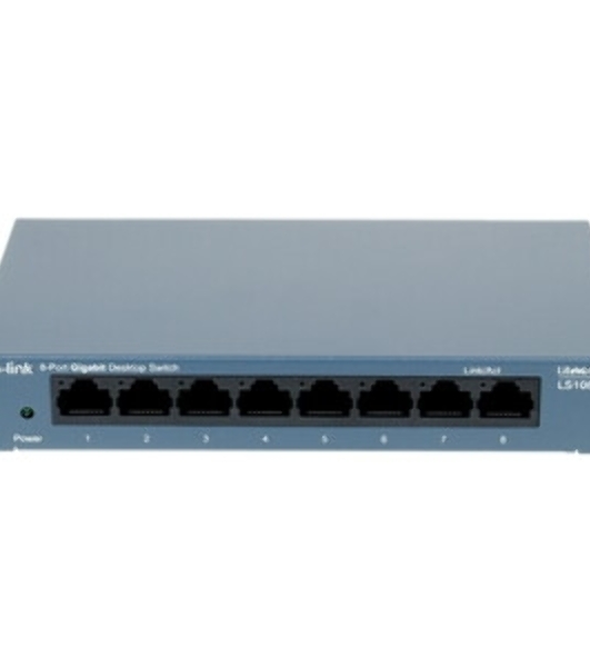 Коммутатор TP-Link LS108G 8-портовый 10/100/1000 Мбит/с настольный коммутатор SMB