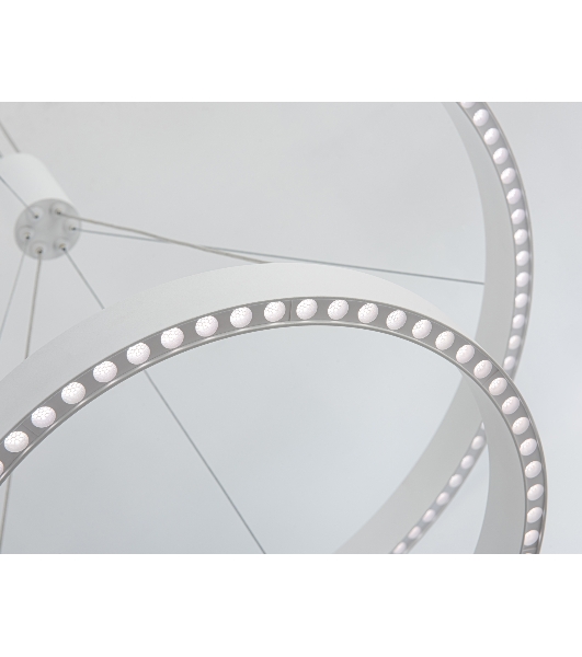 Подвесной светодиодный светильник Ambrella light FL5884/2 WH белый 45W 3000K/4200K/6400K D600/400*1200 (без ПДУ)