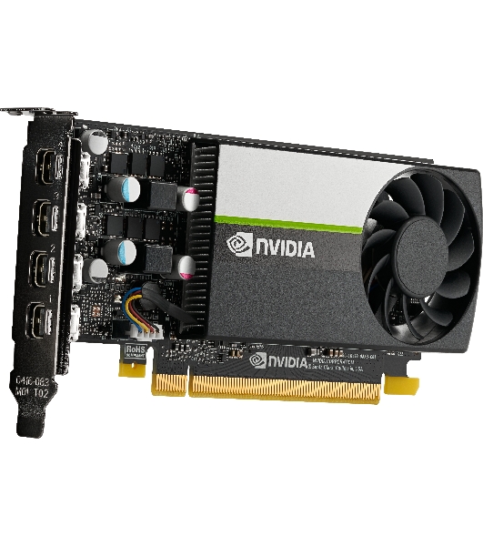 Видеокарта PNY GPU NVIDIA VCNT1000-8Gb-SB PCI-Express 3.0 x16, LP8 Gb GDDR6 128-bit, 4x Mini DP 1.4, 1x LP bracket.