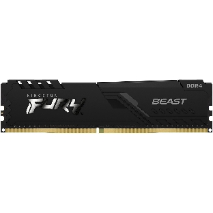 Оперативная память Kingston Fury Beast, DDR4, 32GB (2x16GB), 3200MHz, CL16, DIMM, с радиатором, черный