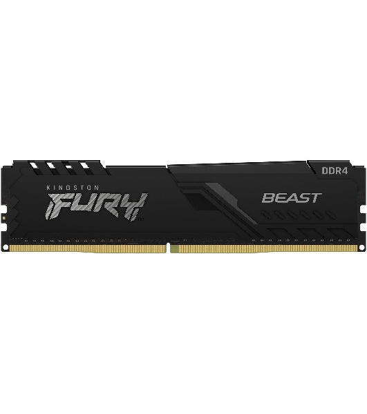 Оперативная память Kingston Fury Beast, DDR4, 32GB (2x16GB), 3200MHz, CL16, DIMM, с радиатором, черный