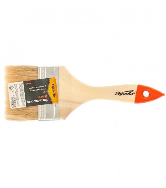 Кисть плоская Sparta Slimline 3' (75 мм), натуральная щетина, деревянная рукоятка