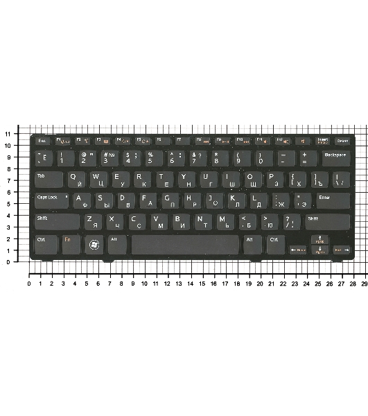 Клавиатура для ноутбука Dell Inspiron 14Z 5423 13Z 5323 черная
