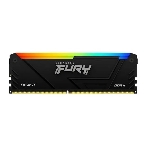 Оперативная память Kingston Fury Beast, DDR4, 16GB (1x16GB), 3600MHz, CL18, DIMM, с радиатором, RGB, черный, фото4