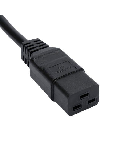 Кабель питания Cablexpert PC-S22-C19-2.5-1.5M, Schuko-C19, 3x2.5мм2, 16A, с заземлением, медь, 1.5м, черный, пакет