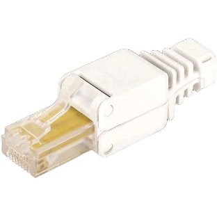 Коннектор Lanmaster полевой (LAN-TMP-S5E) FTP кат.5E RJ45 белый (упак.:1шт)