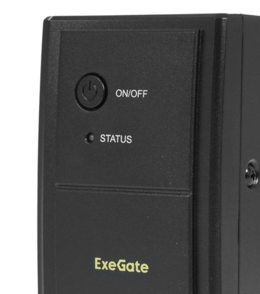 Источник бесперебойного питания ExeGate SpecialPro UNB-600.LED.AVR.EURO 600VA/360W, LED, AVR, 2 евророзетки, черный