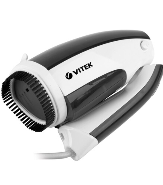 Отпариватель Vitek 2439-VT-03 белый/черный, 1200 Вт, 20 г/мин, 100 мл