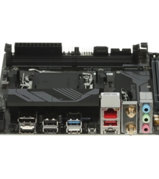 Материнская плата GIGABYTE B650I AX, AM5, AMD B650, 2xDDR5, 2xSATA, 1xM.2, 1xPCIe 4.0 x16, 1xHDMI, 1xDP, 1x2.5Gb LAN, Wi-Fi 6E, Bluetooth 5.3, 1xUSB-C 5Gbps, 1xUSB-A 5Gbps, 3xUSB-A 2.0, 3x3.5 мм, 7.1, ITX