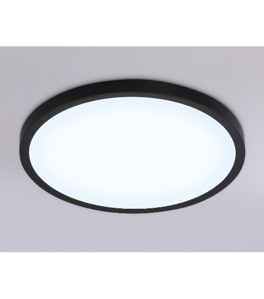 Светильник светодиодный ультратонкий Ambrella light FZ1957 BK черный IP54 26W 5000K D370*15 (Без ПДУ)