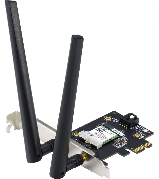 Сетевой адаптер ASUS PCE-AX1800 WIFI 802.11ax, 2402 + 574Mbpsб PCI-E Adapter, 2 антенны; 90IG07A0-MO0B00