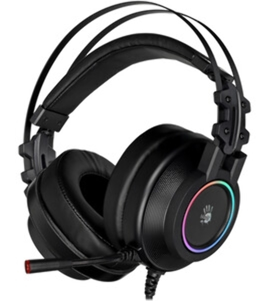 Гарнитура Bloody G528C чёрный, проводная, подсветка