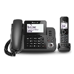 Телефон беспроводной (DECT) Panasonic KX-TGF320RUM серый металлик автооветчик АОН, фото 1