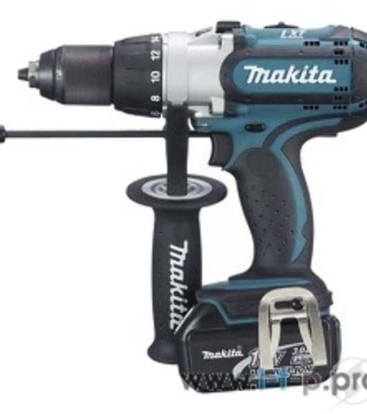 Дрель Makita DHP451RFE Дрель ак(уд), 18В,2х3Ач Li-ion,БЗП-13мм,0-300\0-600\0-1700об\м,80\40Нм,2.2кг,чем,подсветка