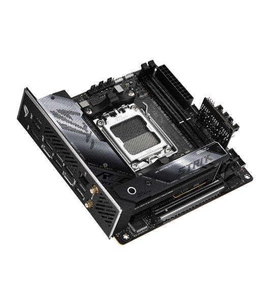 Материнская плата ASUS ROG STRIX X670E-I GAMING WIFI, AM5, AMD X670, 2xDDR5, 2xSATA, 2xM.2, 1xPCI-E 5.0 x16, 1xHDMI, 2xUSB-C, 1x 2.5Gb LAN, 3xUSB-A 3.2 Gen 2, 2xUSB-A 2.0, 7.1, Mini-ITX