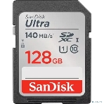 Флеш карта SD 128Gb SanDisk SDXC Class 10 UHS-I Ultra 140Mb/s, фото2