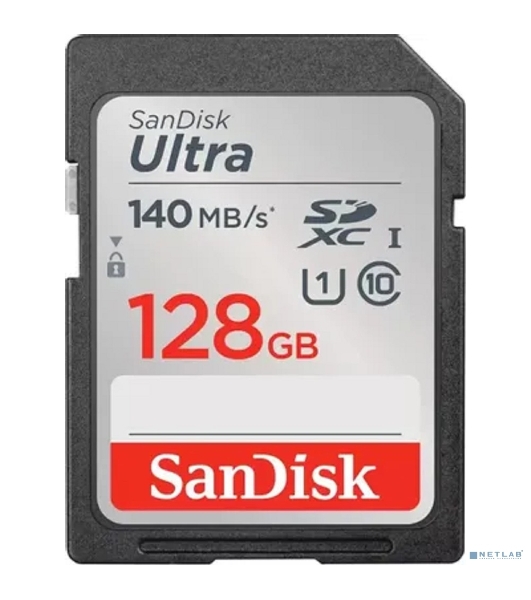 Флеш карта SD 128Gb SanDisk SDXC Class 10 UHS-I Ultra 140Mb/s