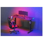 Стол игровой Cactus CS-EDL-GbK столешница МДФ черный, каркас черный, фото11