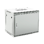 Шкаф коммутационный Rexant настенный 12U 600x600 мм пер. дв. металл серый, фото 1