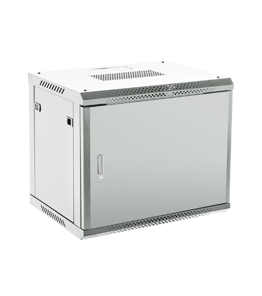 Шкаф коммутационный Rexant настенный 12U 600x600 мм пер. дв. металл серый