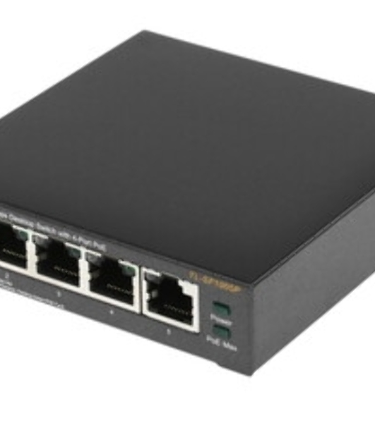 Коммутатор TP-Link SMB TL-SF1005P 5-портовый 10/100 Мбит/с настольный коммутатор с 4 портами PoE