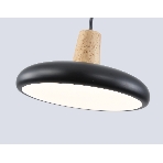 Светильник Ambrella light FL4839 BK/WD черный/дерево 24W 3000-6000K D200*800 (без ПДУ), фото5