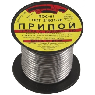 Припой FIT 60589пос-61 с канифолью 50 г