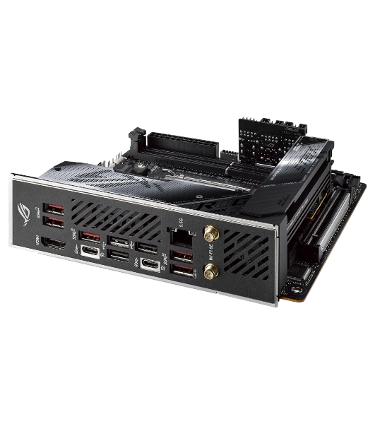 Материнская плата ASUS ROG STRIX X670E-I GAMING WIFI, AM5, AMD X670, 2xDDR5, 2xSATA, 2xM.2, 1xPCI-E 5.0 x16, 1xHDMI, 2xUSB-C, 1x 2.5Gb LAN, 3xUSB-A 3.2 Gen 2, 2xUSB-A 2.0, 7.1, Mini-ITX