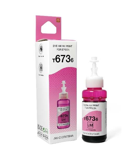 Чернила NVPrint T6736 (NV-C13T67364A) для аппаратов Epson (70 мл) Light Magenta (в коробке) совместимые