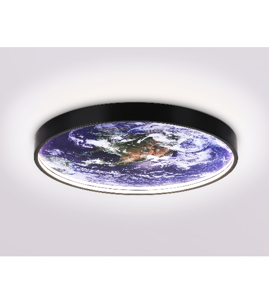 Настенно-потолочный светодиодный светильник Ambrella light FW11133 BK черный 25W LED 3000-6400K D400*38
