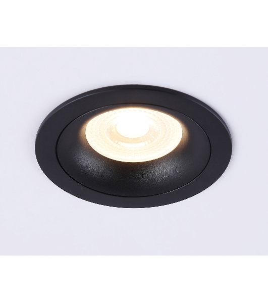 Светильник встраиваемый Ambrella light TN102724 BK черный GU5.3 92*92*23
