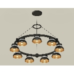 Светильник Ambrella light XR92051702/9 SBK/PYG/CL черный песок/золото желтое полированное/прозрачный GX53 (A9205,C9242,N8145), фото3